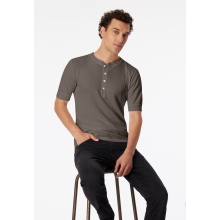 Schiesser Leisure T-shirt Revival Karl-Heinz Short Sleeve Clay Brown Men's