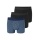 Schiesser Underwear Boxer Shorts 95/5 Woven Elastic Waistband 924 Men's Shorts Black/Blue Men's - Pack of 3