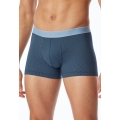Schiesser Underwear Boxer Shorts Modal Striped Blue Grey Men's - 1 Piece