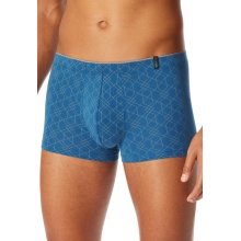 Schiesser Underwear Boxer Shorts Long Life Soft Shorts Modal Patterned Blue - 1 Piece