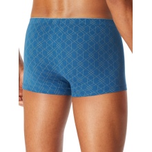 Schiesser Underwear Boxer Shorts Long Life Soft Shorts Modal Patterned Blue - 1 Piece