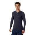 Schiesser Leisure Long Sleeve Shirt Revival Karl-Heinz Graphite Grey Men