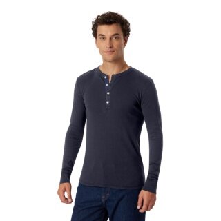 Schiesser Leisure Long Sleeve Shirt Revival Karl-Heinz Graphite Grey Men