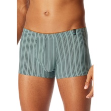 Schiesser Long Life Soft Boxershorts 183146 mineral green striped for men - 1 piece