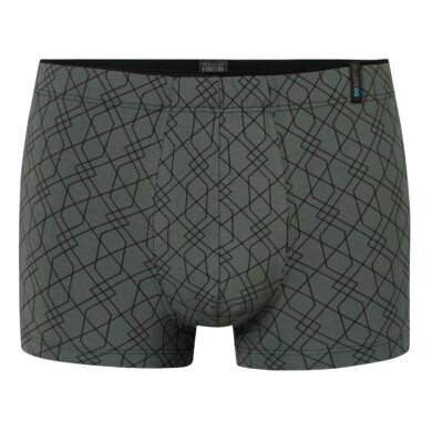 Schiesser Underwear Boxer Shorts Long Life Soft Shorts Modal patterned dark green - 1 piece