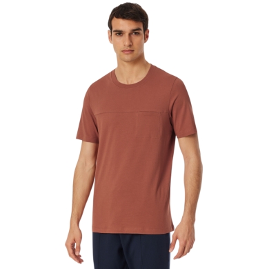 Schiesser Leisure T-shirt Mix+Relax (100% Cotton) terracotta red Men's
