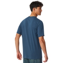 Schiesser Leisure T-shirt Mix+Relax (100% Cotton) indigo blue Men's
