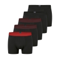 Schiesser Underwear Boxer Shorts 95/5 Organic Cotton Woven Elastic Waistband Multicoloured Black Men's - Pack of 5