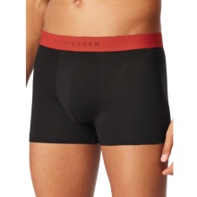 Schiesser Underwear Boxer Shorts 95/5 Organic Cotton Woven Elastic Waistband Multicoloured Black Men's - Pack of 5