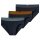 Schiesser Underwear Rio Slip Organic Cotton Web Elastic Waistband 95/5 Multicoloured Men's - 3 Pieces