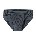 Schiesser Underwear Slip Long Life Soft Supermini Striped Night Blue Men's - 1 Piece
