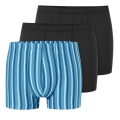 Schiesser Underwear Boxer Shorts 95/5 Organic Cotton black/blue 921 Men's - 3 pieces