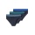 Schiesser Underwear Rio Slip Organic Cotton Web Elastic Band 95/5 Multicoloured Dark Blue Men's - 3 Pieces