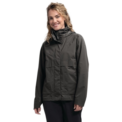 Schöffel All-Season Jacket Bellagio L (2.5-layer, waterproof, high breathability) asphalt grey ladies