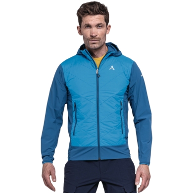 Schöffel Hybrid Jacket Hiking Style Blaueis MNS (warm PrimaLoft® insulation, with hood) blue men's