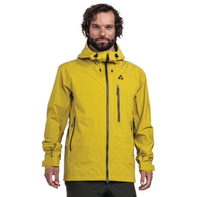 Schöffel Ski Jacket Mountain Style Milagle (waterproof, 3-layer, high breathability) yellow men's