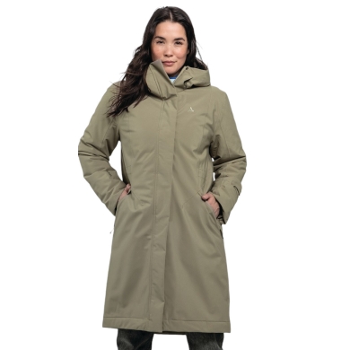 Schöffel Winter Parka Urban Insulated Coat Style Gregale WMS (waterproof, breathable) dark beige ladies