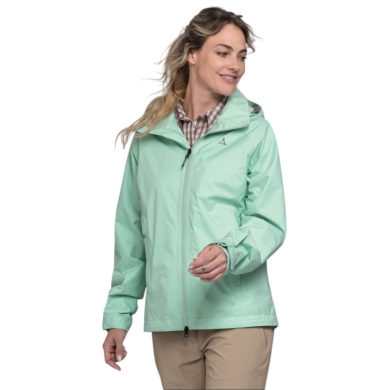 Schöffel Easy XT Rain Jacket (lightweight, waterproof, windproof) mint/sky ladies