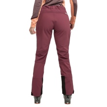 Schöffel Softshell Trousers Matrei Pant (high breathability, elastic waistband) long burgundy Ladies