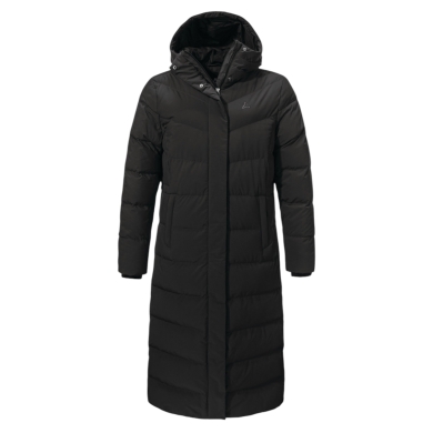 Schöffel Winter Down Coat Urban Down Style Vindave (warm thanks to down filling) black ladies