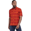Schöffel Hiking Shirt Buchstein (comfortable to wear, chest pocket) short-sleeved orange Men
