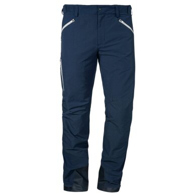Schöffel Cabaray Hiking Trousers (breathable, elastic waistband) long navy blue men's