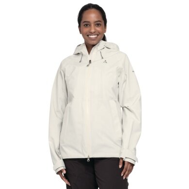 Schöffel Hiking Jacket Mauku WMS (waterproof, with hood) white ladies