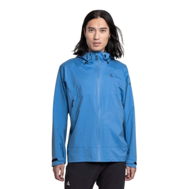 Schöffel Trekking Hiking Jacket Vistdal (2.5-layer, waterproof, windproof) light blue men's