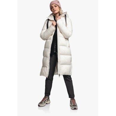 Schöffel Winter Coat Kenosha (Down Coat, Windproof, Water-Repellent) White Ladies
