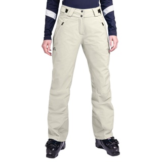 Schöffel Winter Ski Trousers Weissach Pant (4-Way Stretch, waterproof, high wearing comfort) cream white Ladies