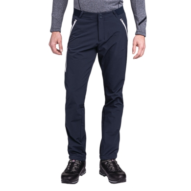 Schöffel Hiking Trousers Hochfilzen (4-Way Stretch, Warm, Durable) Navy Blue Men's