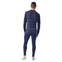 Smartwool Functional Underwear Long Sleeve Shirt Classic Thermal (warming merino wool, round neck) navy blue men's