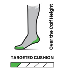 Smartwool Ski Sock Targeted Cushion OTC Summit Shot Print (Merino Wool) blue/grey - 1 Pair