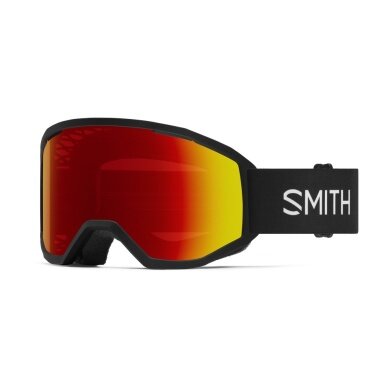 Smith Loam MTB Cycling Glasses (Carbonic-X Lens, 100% UVA-UVB Protection) black/red - 1 pair of glasses