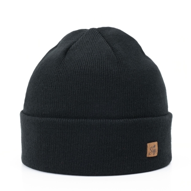 Smith&Miller Beanie Hat Basic Cuff - black - 1 piece