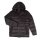 Spalding winter jacket parka with hood black men's