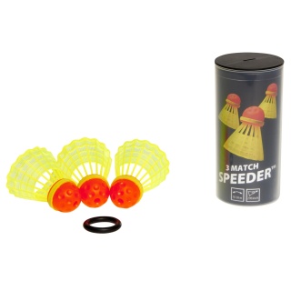 Speedminton® Speeder Match Tin 3-pack + 1x Windring