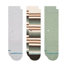 Stance Daily Sock Crew Repeater grey/beige/green - 3 pairs