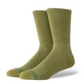 Stance Daily Sock Crew Icon (reinforced heel and toe area) olive green - 1 pair