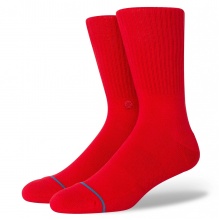 Stance Daily Sock Crew Icon (reinforced heel and toe) red - 1 pair