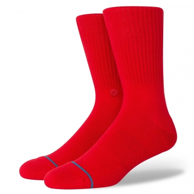 Stance Daily Sock Crew Icon (reinforced heel and toe) red - 1 pair