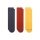 Stance Daily Sock Crew Icon (reinforced heel and toe area) navy blue/red/yellow - 3 pairs