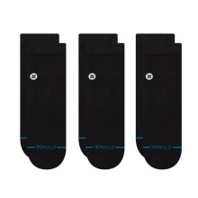 Stance Daily Sock Quarter Icon black - 3 pairs