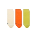 Stance Daily Sock Quarter Icon sorted white/orange/lime - 3 pairs