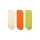 Stance Daily Sock Quarter Icon sorted white/orange/lime - 3 pairs