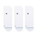 Stance Daily Sock Quarter Icon white - 3 pairs