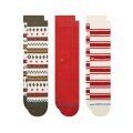 Stance Daily Sock Cabin Days Crew olive/red/white - 3 pairs