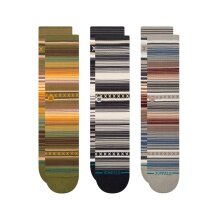 Stance Daily Sock Curren Crew olive/brown/grey - 3 pairs
