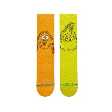 Stance Daily Sock Grinch and Max Crew lime green/orange - 1 pair