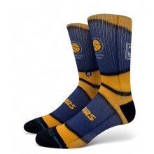 Stance Daily Sock Crew Indiana Pacers Ball blue/yellow - 1 pair